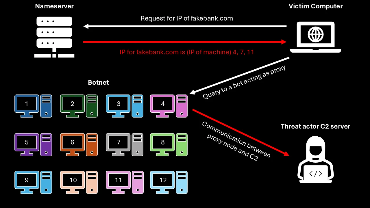 Fast Flux Network example